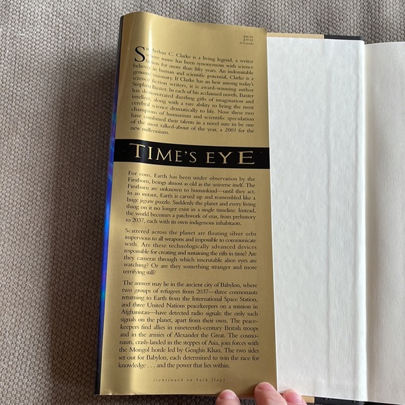 Time’s Eye - Arthur C. Clarke and Stephen Baxter. 1st Ed. Hardcover SciFy - Picture 3 of 11
